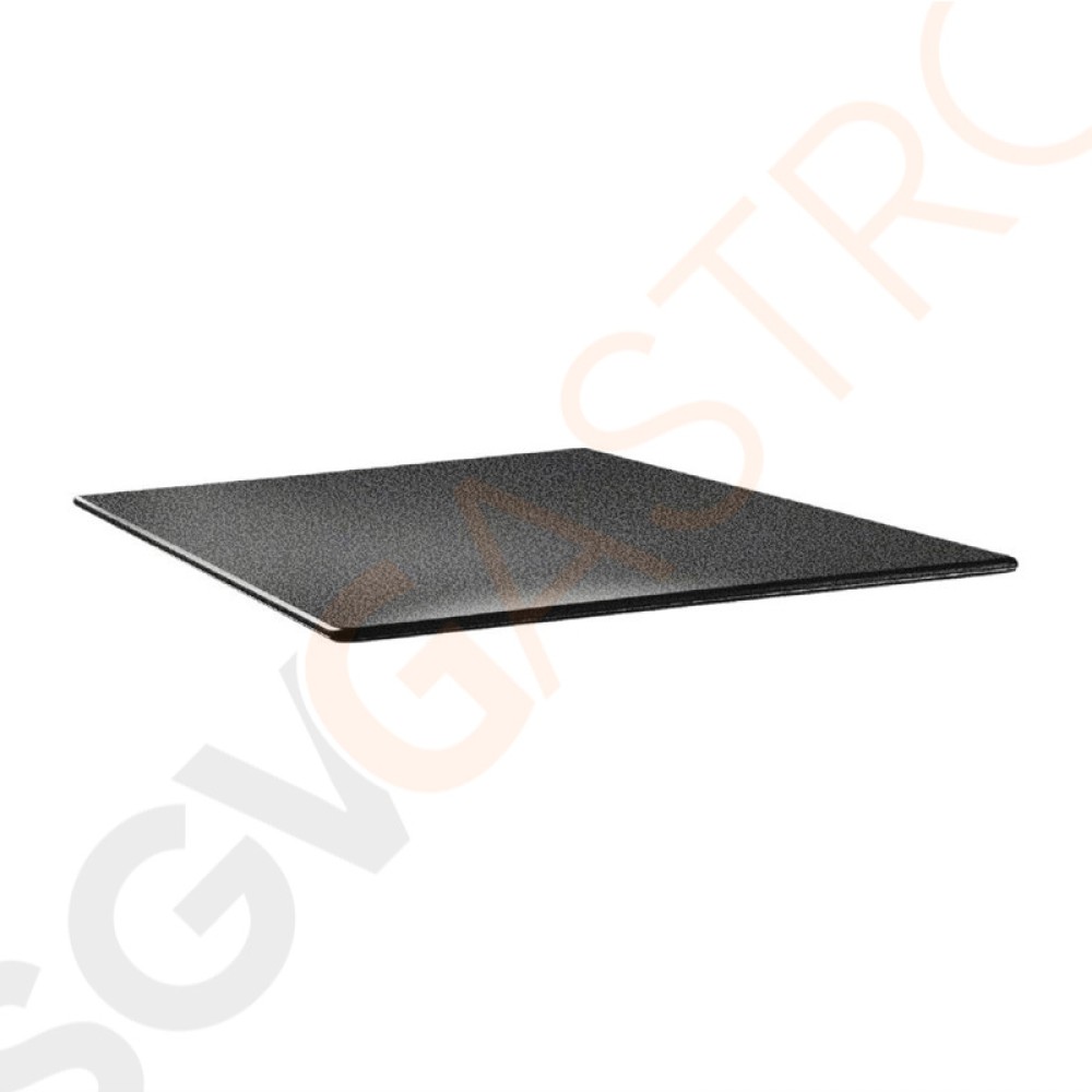 Topalit Smartline quadratische Tischplatte anthrazit 70cm DR962 | 70 x 70cm | Einzelpreis