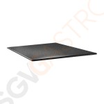 Topalit Smartline quadratische Tischplatte anthrazit 80cm DR963 | 80 x 80cm | Einzelpreis