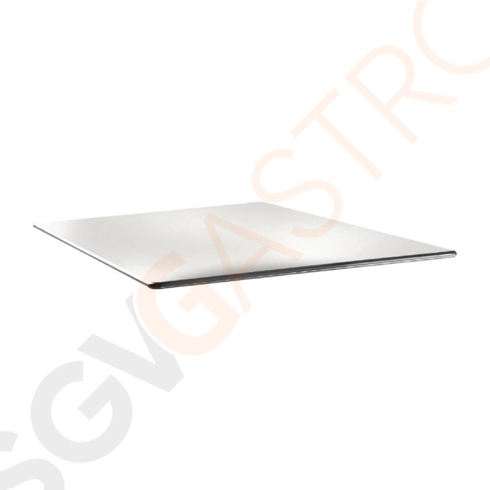 Topalit Smartline quadratische Tischplatte weiß 70cm DR972 | 70 x 70cm | Einzelpreis