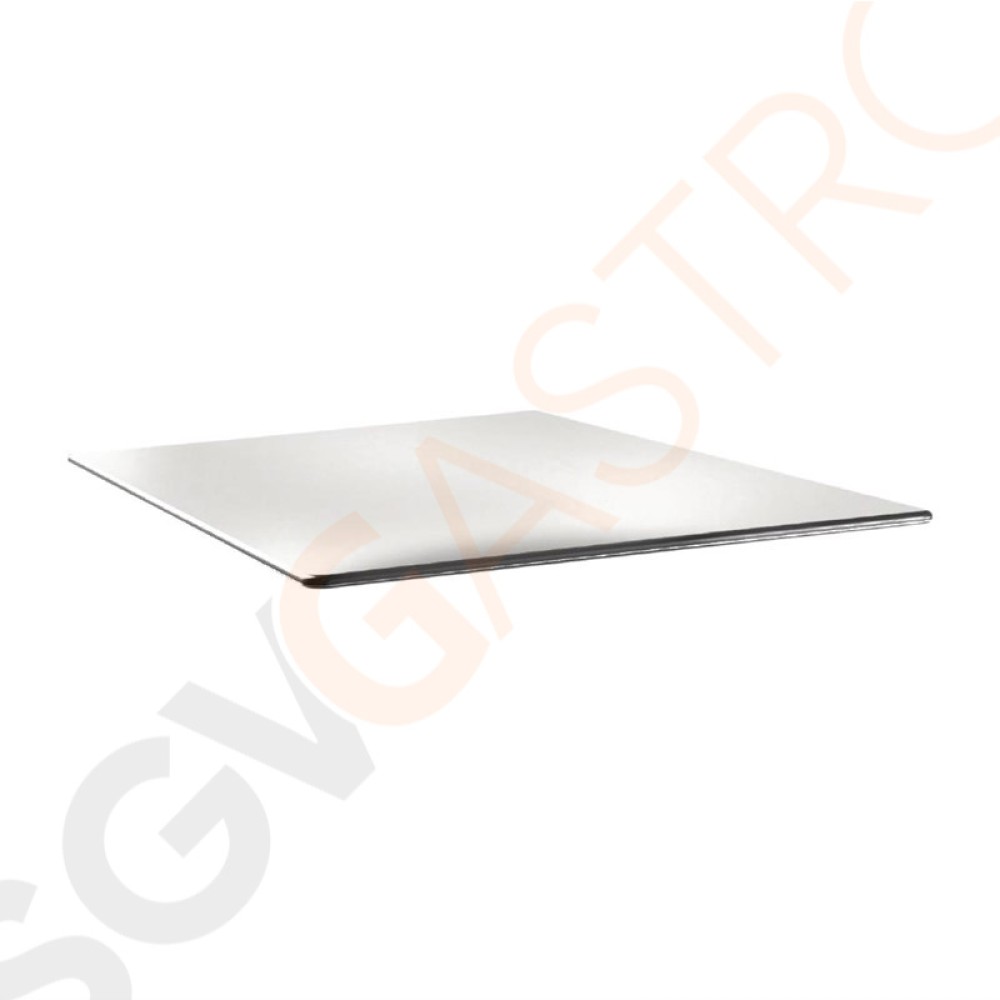 Topalit Smartline quadratische Tischplatte weiß 80cm DR973 | 80 x 80cm | Einzelpreis