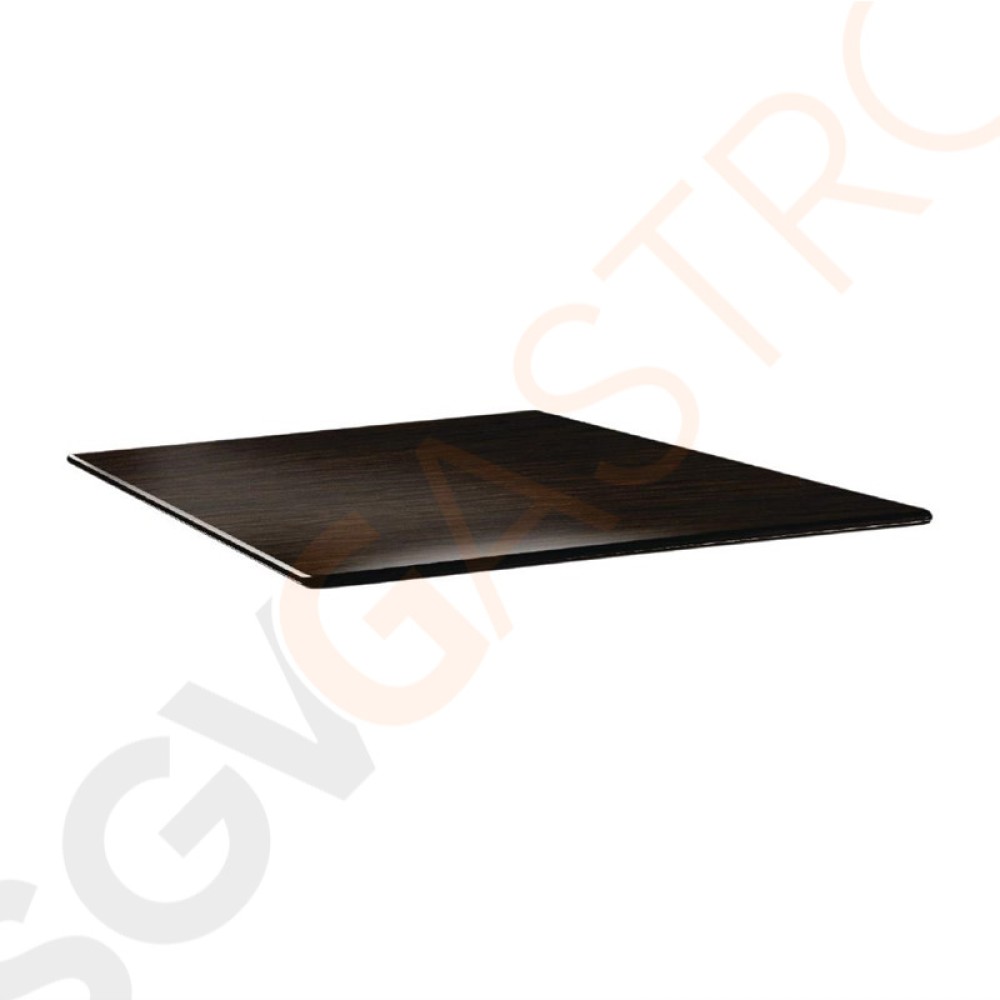 Topalit Smartline quadratische Tischplatte Wenge 80cm DR978 | 80 x 80cm | Einzelpreis