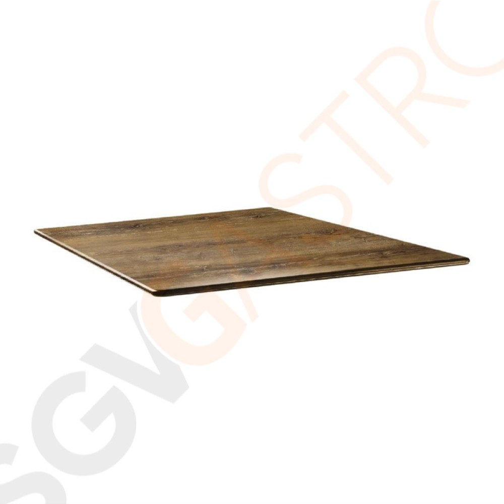 Topalit Smartline quadratische Tischplatte Atacama Kirschenholz 80cm DR983 | 80 x 80cm | Einzelpreis