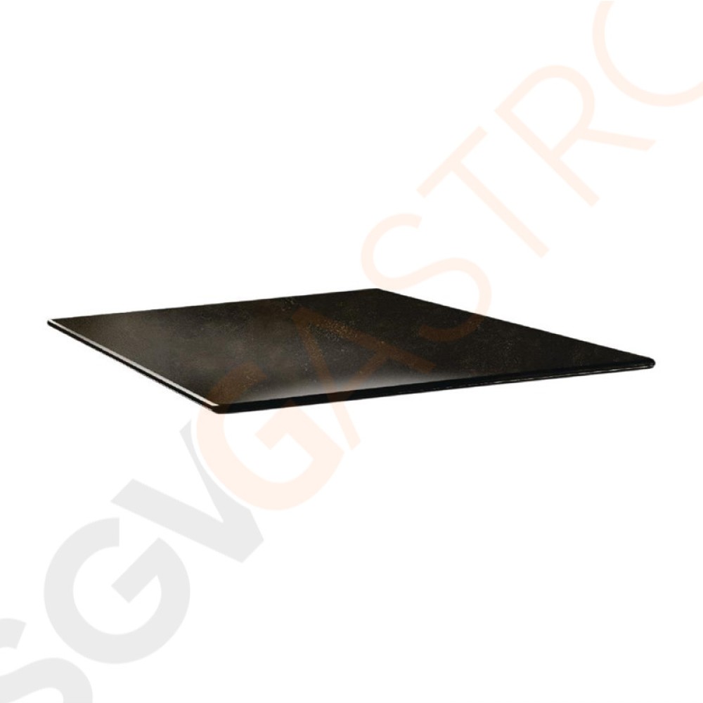 Topalit Smartline quadratische Tischplatte Zypern Metall 70cm DR987 | 70 x 70cm | Einzelpreis