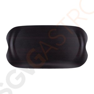 Roltex Wave Serviertablett dunkles Holz 43 x 23cm 43 x 23cm | Pappe und Harz | Optik: dunkles Holz Roltex Wave Serviertablett dunkles Holz 43 x 23cm 43 x 23cm | Pappe und Harz | Optik: dunkles Holz