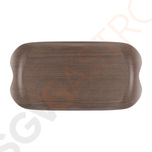 Roltex Wave Serviertablett Palisander 43 x 23cm 43 x 23cm | Pappe und Harz | Optik: Palisander Roltex Wave Serviertablett Palisander 43 x 23cm 43 x 23cm | Pappe und Harz | Optik: Palisander