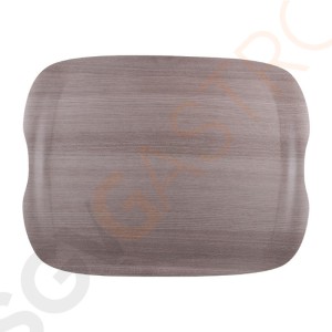 Roltex Wave Serviertablett graues Holz 43 x 33cm 43 x 33cm | Pappe und Harz | Optik: graues Holz Roltex Wave Serviertablett graues Holz 43 x 33cm 43 x 33cm | Pappe und Harz | Optik: graues Holz
