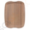Roltex Wave Serviertablett Palisander 43 x 33cm 43 x 33cm | Pappe und Harz | Optik: Palisander