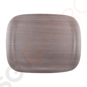 Roltex Wave Serviertablett graues Holz 46 x 36cm 46 x 36cm | Pappe und Harz | Optik: graues Holz Roltex Wave Serviertablett graues Holz 46 x 36cm 46 x 36cm | Pappe und Harz | Optik: graues Holz