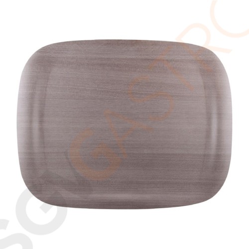 Roltex Wave Serviertablett graues Holz 46 x 36cm 46 x 36cm | Pappe und Harz | Optik: graues Holz