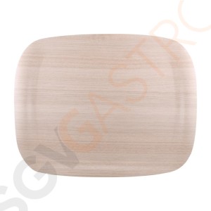 Roltex Wave Serviertablett helles Holz 46 x 36cm 46 x 36cm | Pappe und Harz | Optik: helles Holz Roltex Wave Serviertablett helles Holz 46 x 36cm 46 x 36cm | Pappe und Harz | Optik: helles Holz