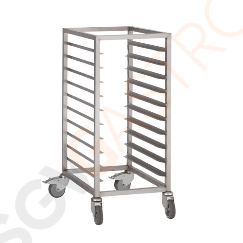 Gastro M Regalwagen 60 x 40cm 10 Etagen 90 x 65 x 46cm | 10 Etagen | Edelstahl