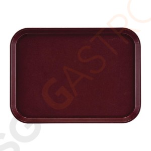 Cambro Epictread rechteckiges rutschfestes Fiberglastablett bordeaux 41,5x30,5cm Größe: 41,5(B) x 30,5(T)cm