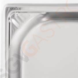 Vogue Strapazierfähiger GN-Behälter 1/1 Edelstahl 20mm Fassungsvermögen: 3L | GN 1/1 | Tiefe: 20mm