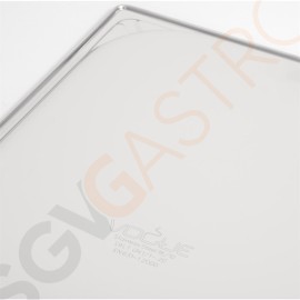 Vogue Strapazierfähiger GN-Behälter 1/1 Edelstahl 20mm Fassungsvermögen: 3L | GN 1/1 | Tiefe: 20mm