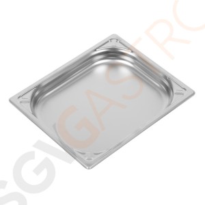 Vogue Strapazierfähiger GN-Behälter 1/2 Edelstahl 40mm Fassungsvermögen: 2,5L | GN 1/2 | Tiefe: 40mm