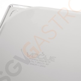 Vogue Strapazierfähiger GN-Behälter 1/2 Edelstahl 40mm Fassungsvermögen: 2,5L | GN 1/2 | Tiefe: 40mm