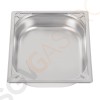 Vogue Strapazierfähiger GN-Behälter 1/2 Edelstahl 65mm Fassungsvermögen: 4L | GN 1/2 | Tiefe: 65mm