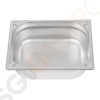 Vogue Strapazierfähiger GN-Behälter 1/2 Edelstahl 100mm Fassungsvermögen: 6,2L | GN 1/2 | Tiefe: 100mm
