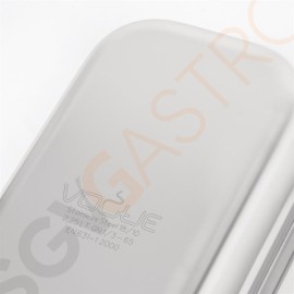 Vogue Strapazierfähiger GN-Behälter 1/3 Edelstahl 65mm Fassungsvermögen: 2,5L | GN 1/3 | Tiefe: 65mm