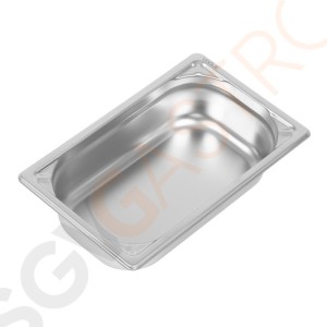 Vogue Strapazierfähiger GN-Behälter 1/4 Edelstahl 65mm Fassungsvermögen: 1,7L | GN 1/4 | Tiefe: 65mm Vogue Strapazierfähiger GN-Behälter 1/4 Edelstahl 65mm Fassungsvermögen: 1,7L | GN 1/4 | Tiefe: 65mm