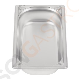 Vogue Strapazierfähiger GN-Behälter 1/4 Edelstahl 65mm Fassungsvermögen: 1,7L | GN 1/4 | Tiefe: 65mm