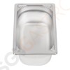 Vogue Strapazierfähiger GN-Behälter 1/4 Edelstahl 100mm Fassungsvermögen: 2,5L | GN 1/4 | Tiefe: 100mm