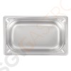 Vogue Strapazierfähiger GN-Behälter 1/4 Edelstahl 100mm Fassungsvermögen: 2,5L | GN 1/4 | Tiefe: 100mm