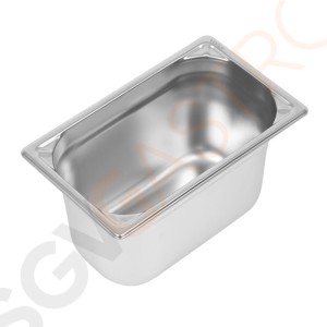 Vogue Strapazierfähiger GN-Behälter 1/4 Edelstahl 150mm Fassungsvermögen: 4L | GN 1/4 | Tiefe: 150mm Vogue Strapazierfähiger GN-Behälter 1/4 Edelstahl 150mm Fassungsvermögen: 4L | GN 1/4 | Tiefe: 150mm
