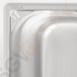 Vogue Strapazierfähiger GN-Behälter 1/4 Edelstahl 150mm Fassungsvermögen: 4L | GN 1/4 | Tiefe: 150mm