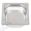 Vogue Strapazierfähiger GN-Behälter 1/6 Edelstahl 65mm Fassungsvermögen: 1L | GN 1/6 | Tiefe: 65mm