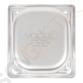 Vogue Strapazierfähiger GN-Behälter 1/6 Edelstahl 100mm Fassungsvermögen: 1,7L | GN 1/6 | Tiefe: 100mm