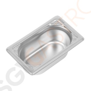 Vogue Strapazierfähiger GN-Behälter 1/9 Edelstahl 65mm Fassungsvermögen: 600ml | GN 1/9 | Tiefe: 65mm Vogue Strapazierfähiger GN-Behälter 1/9 Edelstahl 65mm Fassungsvermögen: 600ml | GN 1/9 | Tiefe: 65mm