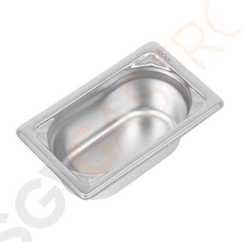 Vogue Strapazierfähiger GN-Behälter 1/9 Edelstahl 65mm Fassungsvermögen: 600ml | GN 1/9 | Tiefe: 65mm Vogue Strapazierfähiger GN-Behälter 1/9 Edelstahl 65mm Fassungsvermögen: 600ml | GN 1/9 | Tiefe: 65mm