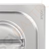 Vogue Strapazierfähiger Deckel für GN-Behälter 1/6 Edelstahl GN 1/6 | Passt auf die strapazierfähigen GN-Behälter 1/6 von Vogue Vogue Strapazierfähiger Deckel für GN-Behälter 1/6 Edelstahl GN 1/6 | Passt auf die strapazierfähigen GN-Behälter 1/6 von Vogue