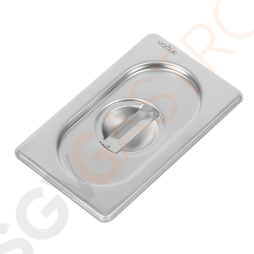 Vogue Strapazierfähiger Deckel für GN-Behälter 1/9 Edelstahl GN 1/9 | Passt auf die strapazierfähigen GN-Behälter 1/9 von Vogue Vogue Strapazierfähiger Deckel für GN-Behälter 1/9 Edelstahl GN 1/9 | Passt auf die strapazierfähigen GN-Behälter 1/9 von Vogue