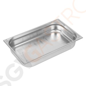 Vogue Strapazierfähiger, gelochter GN-Behälter 1/1 Edelstahl 100mm Fassungsvermögen: 13,5L | GN 1/1 | Tiefe: 100mm Vogue Strapazierfähiger, gelochter GN-Behälter 1/1 Edelstahl 100mm Fassungsvermögen: 13,5L | GN 1/1 | Tiefe: 100mm