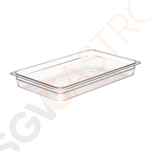 Cambro Camview BPA-freier GN 1/3 Behälter 65mm GN 1/3 | Durchsichtig | 65mm tief | Kapazität: 2,4L Cambro Camview BPA-freier GN 1/3 Behälter 65mm GN 1/3 | Durchsichtig | 65mm tief | Kapazität: 2,4L