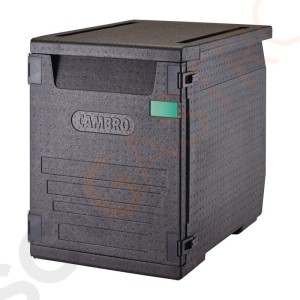 Cambro isolierter Frontlader Lebensmitteltransportbehälter 126L mit 9 Schienen Für 9 x 60x40cm Behälter