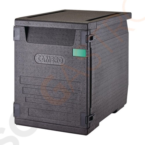 Cambro isolierter Frontlader Lebensmitteltransportbehälter 126L mit 9 Schienen Für 9 x 60x40cm Behälter Cambro isolierter Frontlader Lebensmitteltransportbehälter 126L mit 9 Schienen Für 9 x 60x40cm Behälter