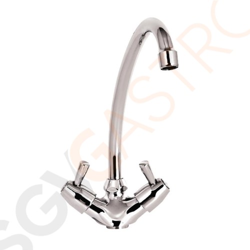 Monoblock Mischhahn mit 90° Drehhebel 20cm DY372  | ØAusfluss: 1,8cm |  20cm (L) | ØLeitung: 3,2cm