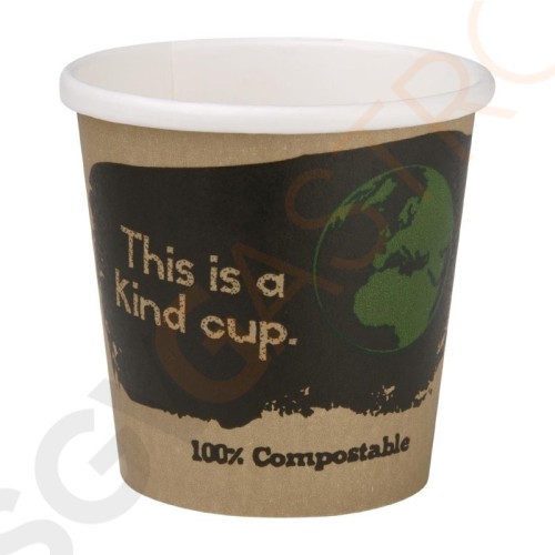 Fiesta Green Kompostierbare Espressobecher einwandig 11,3cl 1000 Stück