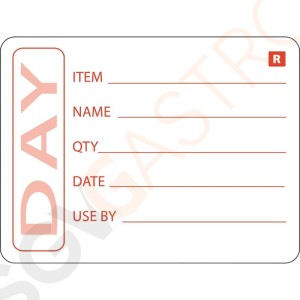 Vogue Lebensmitteletiketten Fertiggerichte Rolle von 500 Stück. Vogue Lebensmitteletiketten Fertiggerichte Rolle von 500 Stück.