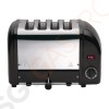 Dualit Toaster 40344 schwarz 4 Schlitze 2,2kW/230V | 4 Schlitze | 130 Scheiben pro Stunde