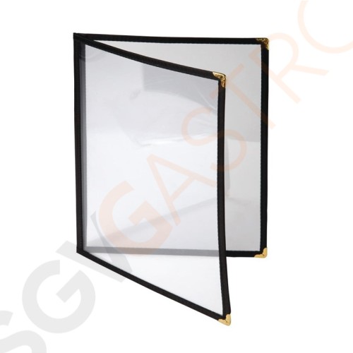 Olympia Einsteckhülle schwarz A4 4 Seiten E293 | A4