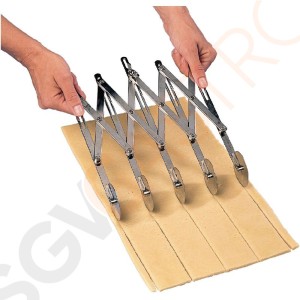 Matfer Teigschneider 5 Räder Breite: 5 - 51cm | Verchromter Stahl
