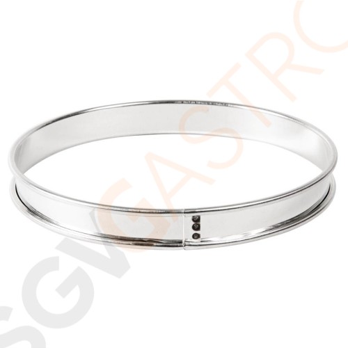 Flacher Tortenring glatt 26,5cm Größe: 26,5(Ø)cm Flacher Tortenring glatt 26,5cm Größe: 26,5(Ø)cm