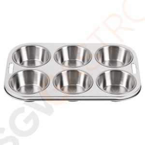 Vogue tiefes Muffinblech 6 Muffins 27(B) x 19(L)cm Vogue tiefes Muffinblech 6 Muffins 27(B) x 19(L)cm