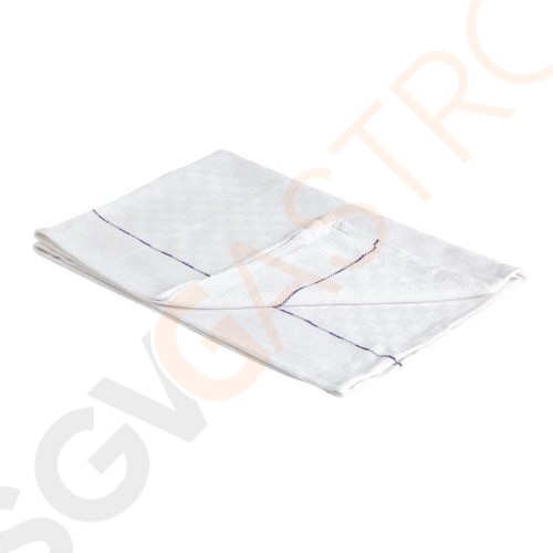 Vogue Kellnertuch weiß mit blauen umlaufenden Nadelstreifen Baumwolle 45,7 x 71,1cm | 100% Baumwolle Vogue Kellnertuch weiß mit blauen umlaufenden Nadelstreifen Baumwolle 45,7 x 71,1cm | 100% Baumwolle
