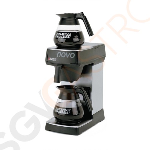 Bravilor Bonamat Kaffeemaschine Novo 1,7L manuell 1 Glaskanne | 2 Warmhalteplatten | 2,1kW/230V | Kapazität: 1,7L