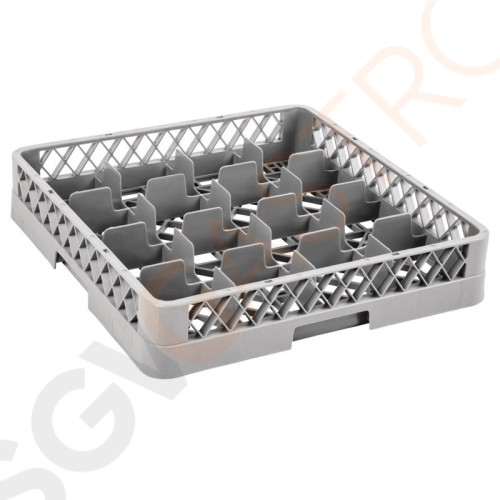 Vogue Gläserspülkorb mit 16 Fächern 10 x 50 x 50cm Vogue Gläserspülkorb mit 16 Fächern 10 x 50 x 50cm
